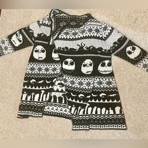 Hot topic nightmare before Christmas Jack Skellington knit cardigan, plus size 3